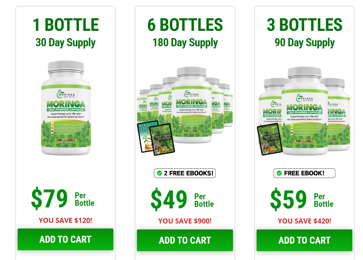 Buy Moringa Magic Special Offer Pricing Packages